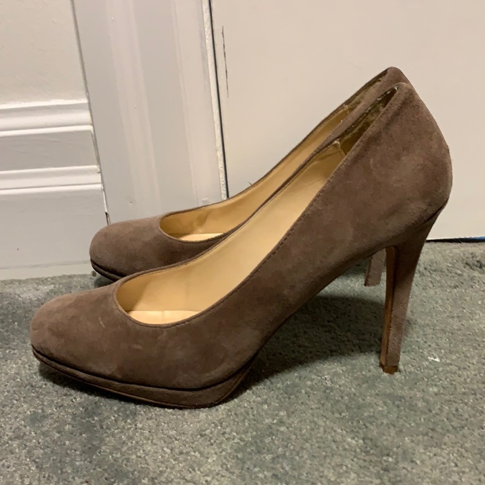 Suede stilettos.